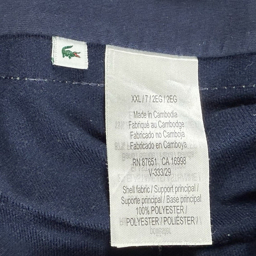 Lacoste Sport Men's 2XL Regular Fit Blue Jogger Sweatpants - Picture 8 of 8